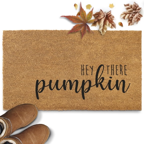 Hey There Pumpkin Doormat 30x17 Inch Welcome Mat Outdoor Coir Door Mat