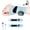 Blue-2pcs, variant on Wrist Massager for Carpal Tunnel, Rechargeable Adjustable Electric Heating Pad with 8 Modes, 30 Intensity Levels, Magnetic Detachable for Home Office