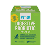 VetIQ Probiotic Cat Powder Supplement for Digestive Health, 30 Packets