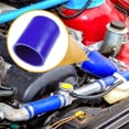 thumbnail image 3 of Unique Bargains 1 Set 63mm 2.48" ID Silicone Hose Cap W/ Clamp Intake Vacuum Hose End Plug for Car Silicone Blue, 3 of 6