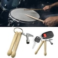thumbnail image 2 of Miniature Drumstick Keychain With Lock Light weight Percussion Practice Tool Metal Percussion Accessory, 2 of 11