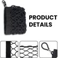 thumbnail image 4 of LinenLoon Cargo Net for SUV, 2in1 35.4x25.0 Inch 2022 Upgraded Car Rear Heavy Duty Cargo Net Stretchable Foldable, Adjustable Elastic Pickup Truck Bed Storage Net with Hooks, 4 of 5