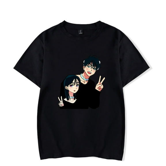 Alien Stage ALNST Merch T-Shirt Korean Anime Tops Short Sleeves Men Women Crewneck Tee Streetwear