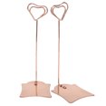 thumbnail image 4 of Place Porte-Cartes, Tableau Photo Stands 2Pcs Numéro de Table Fer Porte-Cartes de Table pour Mariage pour Bureau pour Clip Photos Notes pour Parti Or Rose, Or, 4 of 8