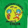 thumbnail image 3 of The Cat in the Hat - Christmas Lights Are My Favorite Color - Men's Short Sleeve Graphic T-Shirt, 3 of 5