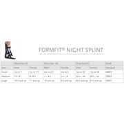 Ossur Formfit Black Night Splint Medium Adjustable Strap for the Foot 50025