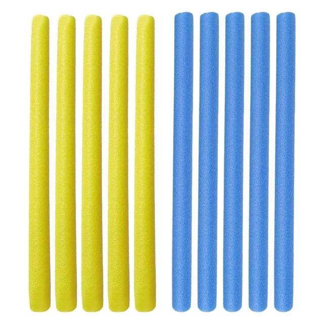 10 fundas de espuma para postes de trampolín, tubos protectores y accesorios para trampolín Azul 90cm Amarillo 90cm