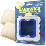Sandwich Cutter, Sealer and Decruster for Kids - Remove Bread Crust, Make DIY Pocket Sandwiches - Non Toxic, BPA Free, Food Grade Mold - Durable, Portable, Easy to Use and Dishwasher Sa