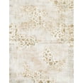 thumbnail image 1 of Ahgly Company Machine Washable Indoor Rectangle Abstract White Chocolate Beige Area Rugs, 3' x 5', 1 of 7