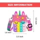 thumbnail image 5 of Bolso Pop Pequeño, Monedero Pop Unicornio para Niña y Mujer Bolsa Pop con Juguete Pop Unicornio, Bolso Bandolera Mochila Juguete para TDAH Ansiedad Mochila Escolar Bolsa de Silicona Pop para Niñas JM, 5 of 5