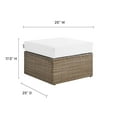 thumbnail image 5 of Modway Water Resistant Ottomans, Rattan Cappuccino White, 25x25x17.5 in, 16 lb, 5 of 5
