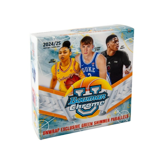 2024-25 Bowman University Chrome Basketball Trading Cards  Mega Box