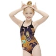 thumbnail image 5 of Cuphead Devil Children's One-piece Swimwear Halterneck Swimsuit Summer Beach Girl's Bathing Suits Breathable Beachwear, 5 of 7