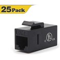 thumbnail image 2 of TianQi 25-Pack CAT6 RJ45 Keystone Jack Inline Couplers Black Bundle with 10-Pack 2 Port Keystone Wall Plates, 2 of 5