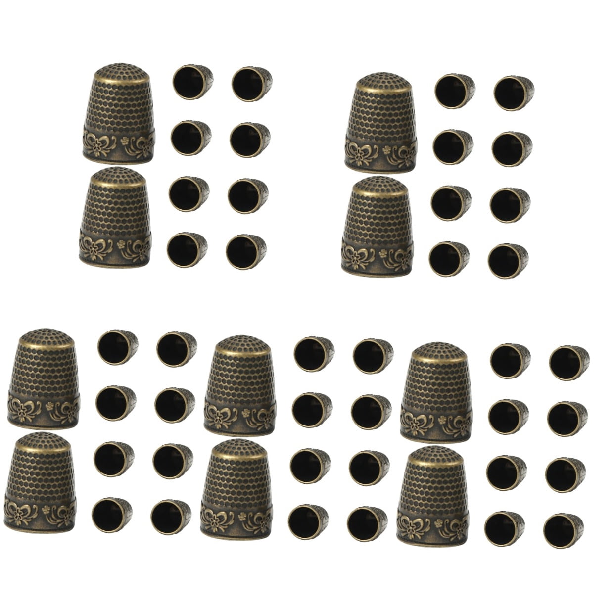 5 Pack Pins Sewing Finger Sleeves Thickened Thimble Finger Cot 2.40X1.80X1.80CM