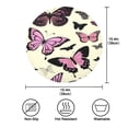thumbnail image 4 of 15.4inch Round Placemats, DIY Printing Design, Suitable for Kitchen, Table Party Decoration Beautiful Butterfly, 4 of 7