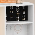 thumbnail image 6 of Ktaxon Makeup Vanity Desk with Lighted Mirror, Vanity Table with Charging Station for Bedroom, White, 6 of 8