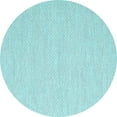 thumbnail image 1 of Ahgly Company Indoor Round Solid Light Blue Modern Area Rugs, 6' Round, 1 of 4