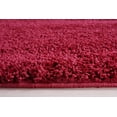 thumbnail image 4 of Ladole Rugs Solid Color Shaggy Meknes Durable Beautiful Turkish Indoor Area Rug Carpet in Rose Red, 7x10 (6'5" x 9'5" , 200cm x 290cm), 4 of 5
