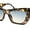 Tortoise - Blue Brown, variant on Womens Stylish Palm Tree Deco Mod Cat Eye Retro Sunglasses Black - Green Yellow