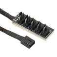 thumbnail image 4 of Unique Bargains Motherboard PWM Fan Splitter Cable 4 Pin 5 Way PC CPU Cooling Fan Extension Cable for Computer Cooler Fans, 4 of 4