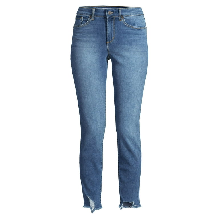 Buy Reelize - Denim Jeans for Women High Waist - Normal Size - 3 Button  High Waist - Skin Fit, Ankle Length - Ideal for Party/Office/Casual Wear -  Light Blue - Size 28 - (T50004-28) at