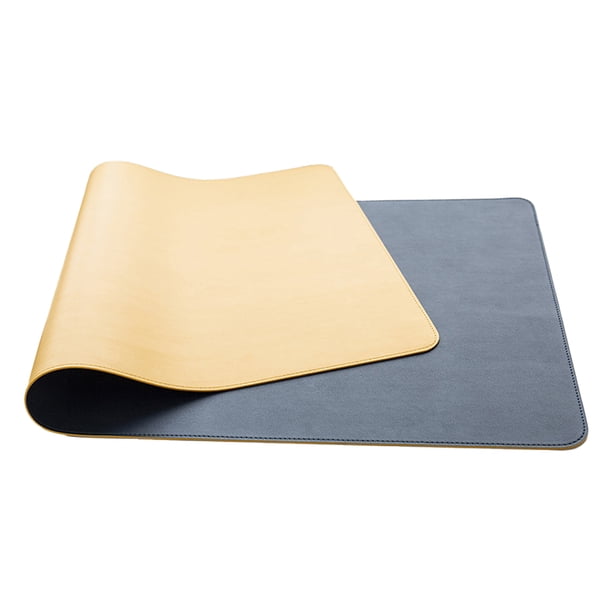 Protector de cuero para alfombrilla de escritorio, alfombrilla de ratón antideslizante para escritorio de oficina, resistente al agua, vendaje gratis, 90 x 45 cm Zhivalor CPB-SSW1707-1