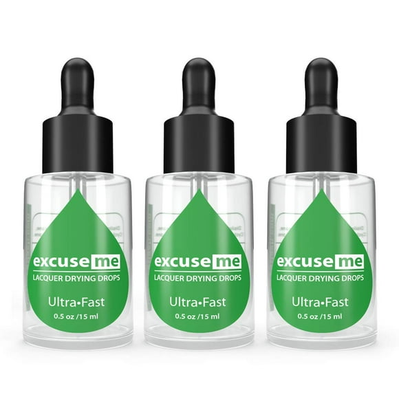 Karlash Excuse Me Esmalte de uñas Gotas de secado ultra rápido 0.5 oz 0.5 fl oz (paquete de 3)