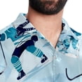 thumbnail image 5 of Ice Hockey Men's Short Sleeve Casual Printed Button Down Beach Shirts - Summer Fashion Tops, 5 of 6