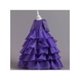 thumbnail image 3 of Bagilaanoe Kids Girl Princess Dress Flower Girl Lace Multi-Layer Ruffle Tutu Skirt 3T 4T 5T 6T 7T 8T  9T 10T Formal Party Wedding Dress Prom, 3 of 9