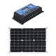 thumbnail image 1 of 50W DC 5V / 18V Panel solar de doble salida con 2 puertos USB y carga para automóvil IP65 Resistenc Abody Panel solar, 1 of 7
