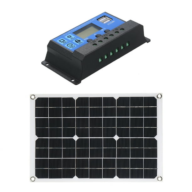 50W DC 5V / 18V Panel solar de doble salida con 2 puertos USB y carga para automóvil IP65 Resistenc Abody Panel solar