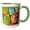 Green/White, variant on 3drose, Frosted Cupcakes, 11oz Magic Transforming Mug