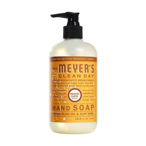 Mrs Meyers Clean Day, Liquid, Orange Clove, 12.50 OZ Pack of 6