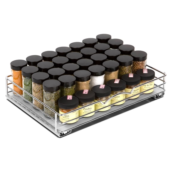 Spice Rack for Cabinet - Pull Out Spice Rack 14-3/8"Wx 10-3/8"D x 2-1/8” H
