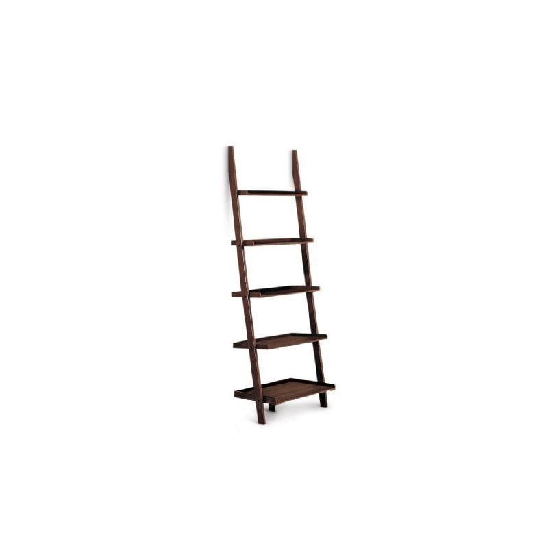 Poundex Ladder Bookcase in Walnut