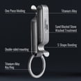 thumbnail image 5 of Key Unity Belt Key Clip, KM00 Titanium Double Side Quick Release Key Holder with Detachable Keyring for Belt Pants Loop Pocket, Gray, 5 of 10