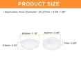 thumbnail image 2 of Uxcell 16pack Silicone Plugs, Rubber Round Snap in Locking Hole Plugs Waterproof Hole Plug for 25-27mm Hole, Translucent, 2 of 6
