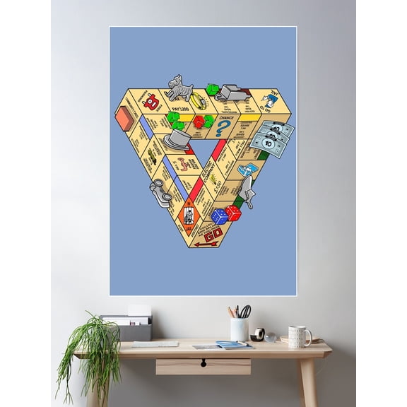 The Impossible Board Game Poster Wall Art, Modern Wall Decor For Living Room Bedroom, 8x12 UNFRAMED
