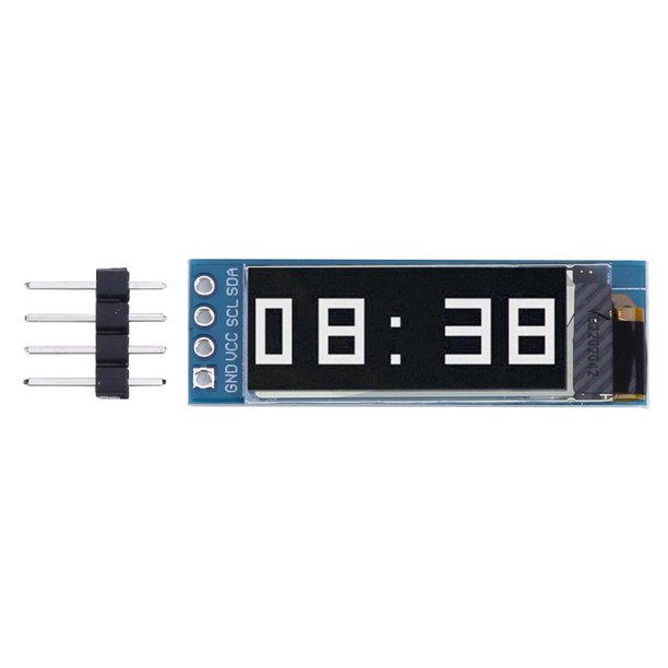 Módulo OLED de 0,91 pulgadas 4 pines 128x32 IIC SSD1306 Módulo DIY 3,3 V/5 V (pantalla blanca) Tmvgtek Para estrenar