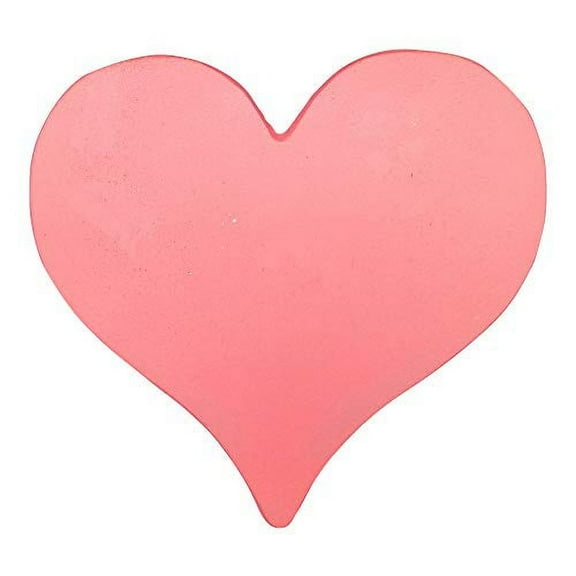 Comfy Hour Rustic Style Collection Cast Iron Garden Stepping Stone - Heart, Pink