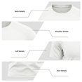 thumbnail image 6 of sdhkgrrt Plus Size Men Summer Round Neck Short Sleeve T-Shirts Casual Solid Basics Tee Tops Loose Fit Everyday Wear, White XL, 6 of 8