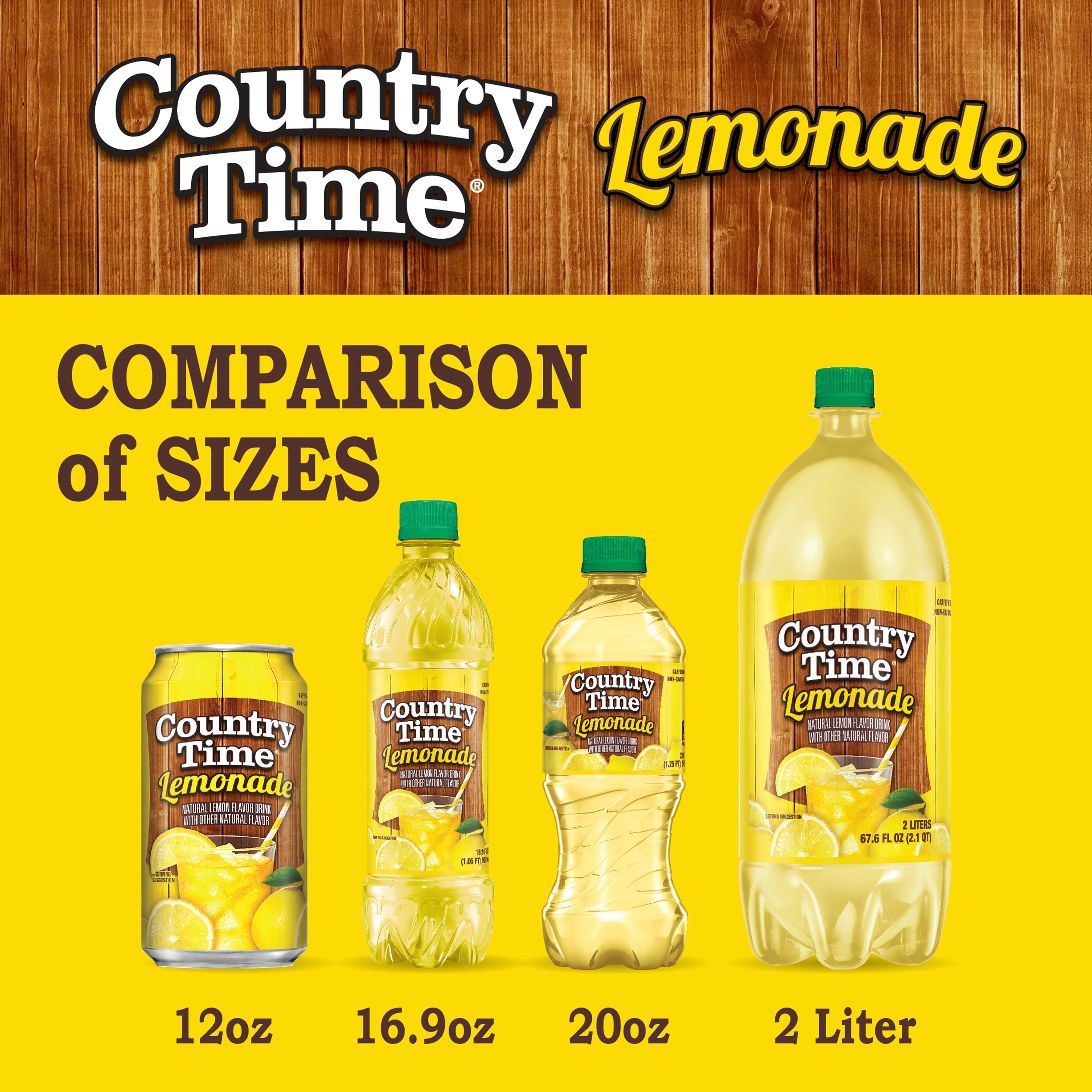 Country Time Lemonade Juice, 20 fl oz, Shelf Stable