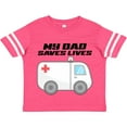 thumbnail image 3 of Inktastic My Dad Saves Lives- Ambulance Boys or Girls Toddler T-Shirt, 3 of 5