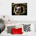 thumbnail image 4 of Awypu Santa Claus Mouse Decal, Decal, 3D Wall, Mouse in Santa Claus Costume Wall Art, Adorable and , Prints On Canvas, Arts, 4 of 4