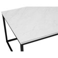 thumbnail image 4 of Pemberly Row Open Box Coffee Table in Marble with Unique Metal and Wood Design, Marble, 4 of 4