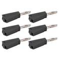 thumbnail image 3 of 20 piezas conector Banana 4mm/0,16 pulgadas baja pérdida de señal de transmisión corriente estable compacto conector eléctrico conveniente negro, 3 of 10