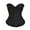 Black, variant on Corsets for Women Tight Lace Up Slim Fit Ruffles Halloween Cosplay Costume Tummy Control Bustier Boned Waist Trainer White M