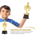 thumbnail image 3 of KAKOWELY Trofeo dorado para niños Trofeo de plástico para niños Premio para fiestas infantiles Trofeo de plástico Juguete, 3 of 5
