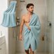 thumbnail image 4 of Microfiber Bath Towel, Thick Towels, Soft, er Absorbent and Fast Drying, No Fading Multipurpose Use for Sports, Travel, Fitness, Yoga, 55.1x27.6in, 4 of 6